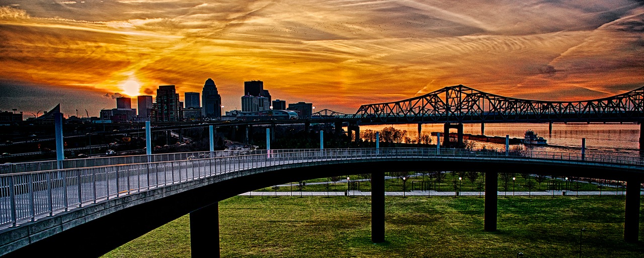 January Sunset Over
Louisville